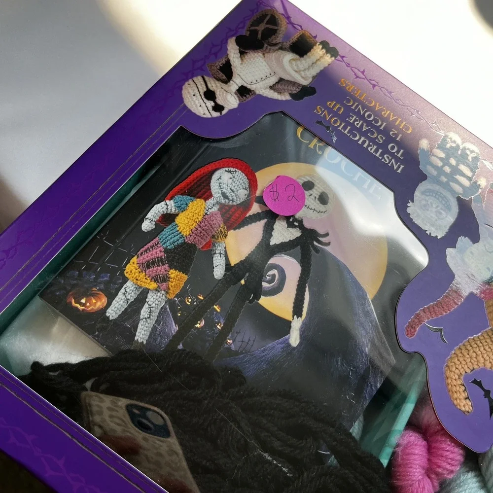 Disney Tim Burton's: The Nightmare Before Christmas Crochet Set New Unopened